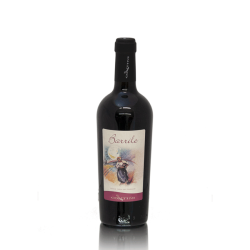 Weinflasche, Barrile, Spitzenrotwein von Contini aus Cabras, Sardinien